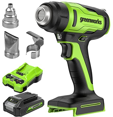 Greenworks 24V Heat Gun, 2.0Ah Battery and 2A Charger