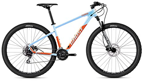 Ghost Kato Essential 29R Mountain Bike 2022 (XL/52cm, Baby Blue Pearl/Dark Orange - Glossy)