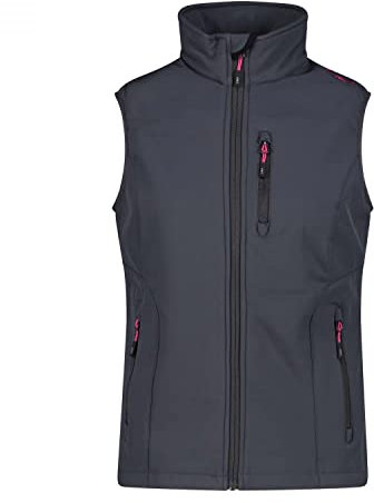 CMP - Gilet softshell femme, Titane-Fuchsia, XXL