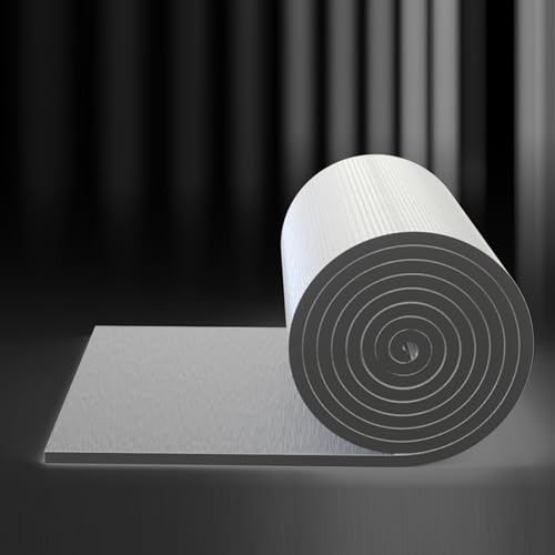 Alu-Luftpolsterfolie Dachisolierung,Dämmung Isolierung Kautschuk,Reflektierende Isolierfolie,Thermomatte,Staubdichte Wasserdichte Frostschutzfolie,Spart Energie & Geld (1x4m/3.3x13.1ft,50mm thick)