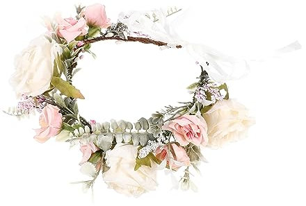 ifundom - Kostenloses Blumenkronen-kopfstück Kunstblumen-haar-accessoire Für Hochzeit Und Urlaub