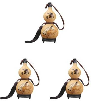 Lot de 3 flasques gourdes avec pompon durable pour accessoires d'extérieur 500 ml
