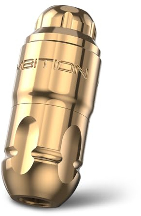 Ambition Lutin Macchinetta rotativa per tatuaggi con barra di guida dritta - Penna corta per tatuaggi con motore brushless Potenza elevata, vibrazioni ridotte con cavo RCA per tatuatori professionisti