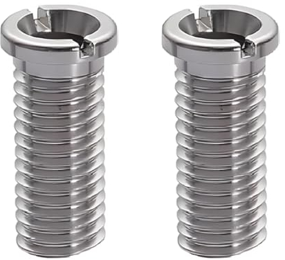 LuLiyLdJ Pack of 2 M12 x 40 mm Silver Hollow Screw Sink, 304 Stainless Steel Drain Strainer Screw, for Drain Fitting, Sink Strainer, Kitchen Sink, Shock Sink Accessories