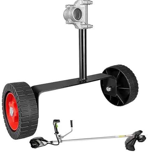 Ruota per decespugliatore a corde, Regolabili Ruote Ausiliarie Attacco Tosaerba, Ruote Di Supporto Per Tosaerba Decespugliatore, Ruote Tagliaerba per Tagliaerba da 26mm-28mm