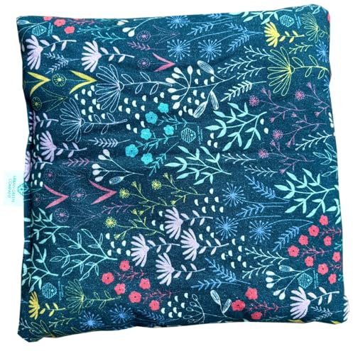 Urban Green Company Organic & Microwavable Cherry Stone Therapy Pack - 20x20 cm Cherry Stone Pack for Back, Neck, Joints and Shoulder Pain Relief - 100% Natural & Handmade Product - Made in UK