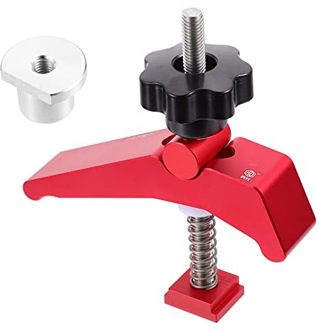 OSALADI Aluminium Alloy Hold-Down Clamp Heavy Duty Woodworking Tool for Secure Positioning and Fixing Easy Installation Rustproof Design for CNC Machines Router Tables More