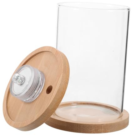COLLBATH Aquarium LED Terrarium en Verre Petit Réservoir De Bureau pour Poissons Tropicaux Betta