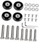 ULTECHNOVO Ersatzräder Für Gepäck Rollen Für Koffer Langlebige Luggage Wheels Ersatzräder Für Hartschalenkoffer Ideal Für Trolley Und Reisetaschen