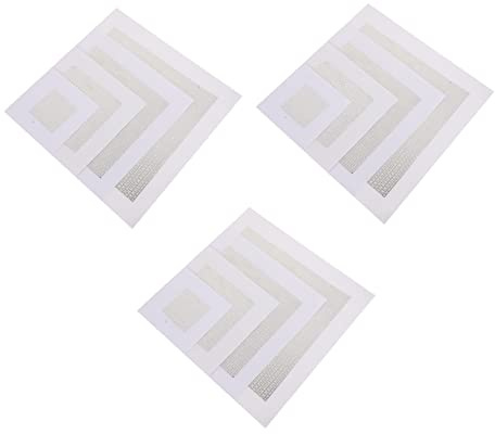 WHAMVOX 12pcs Self-Adhesive Wall Repair Mesh Stickers Anti-Rust Wall Patches for Fixing Holes for Drywall and Plaster Easy to Use for Home Repairs