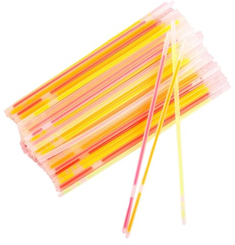 FUNOMOCYA 150 Pezzi Braccialetti Luminosi Per Decorazioni Per Feste Accessori Che Si Illuminano Al Buio Accessori Luminosi Di Colori Misti