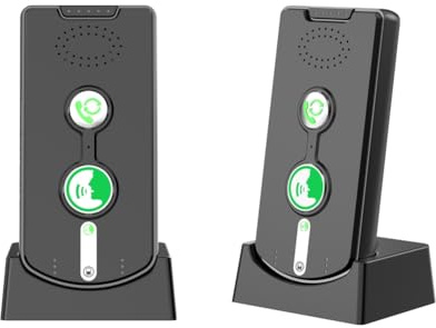 Duanthry Citofono per Interni Intercom Wireless Voice Pager Gamma di Comunicazione 500 Metri per casa/Ufficio