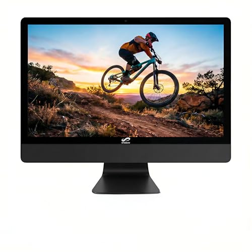 STGsivir All-in-one PC Desktop Computer, 24 FHD Display, Core i7 up to 4.0 GHz, 16GB RAM, 512GB SSD, WiFi, Bluetooth 5.0, Windows11P64, Black, for Office & Entertainment