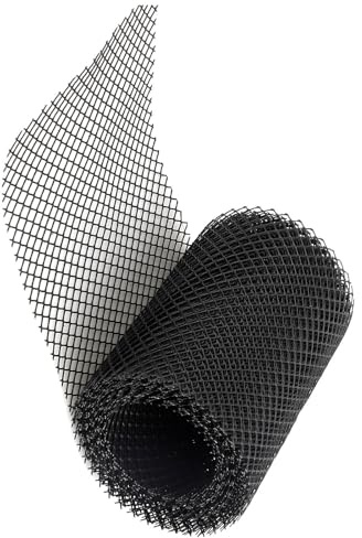 MUCKLILY Protezione per Grondaia in Rete ABS 600X15 CM Copertura Anti-Intasamento per Tetti Balconi e Aree Esterne Rete Regolabile e Riutilizzabile per Drenaggio Esterno