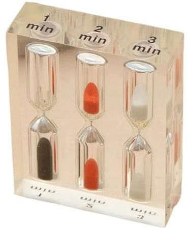 2 pezzi Clessidra Temporizzatore Imbuto Decorazioni for la casa Accessori for toilette Vacanza Sablier 1 3 4 5 minuti Timer da cucina(3.2.1minutes)