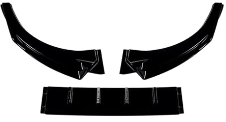 Front Spoiler Lippe Für VW Für Polo MK4 9N 2005-2008 Glänzend Schwarz ABS Auto Front Stoßstange Splitter Lip Diffusor Body Kit Spoiler Guard Tuning Auto Frontspoiler Lippe