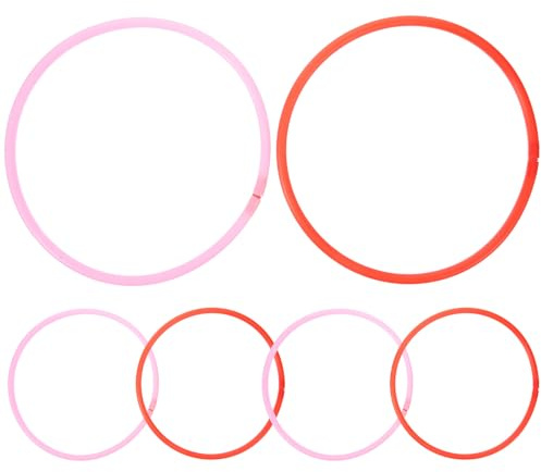 Veemoon 6pcs Anneaux d'alimentation pour Poissons en Plastique, Cercles D'isolation Flottants pour Plantes Aquatiques, Utilisation Polyvalente pour Aquarium d'eau Douce Couleur Aléatoire