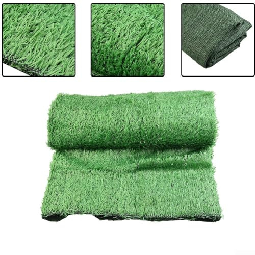 Artificial Grass Mat 2 * 2m, Dense Synthetic Turf Carpet for Kindergarten Balcony School Garden Green Lawn Plastic Grass Mat