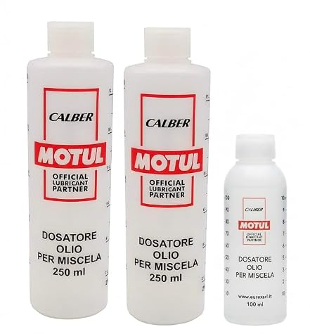 KIT Rosso 2 Misurino Dosatore Olio per Miscela 250 ml + 1 Motul misurino ml 100
