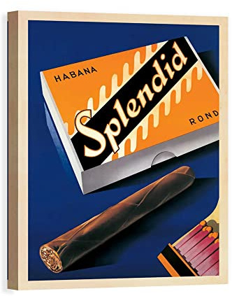 DìMò ART Bild auf Leinwand mit Holzrahmen Neukomm Fred Splendid Habana-1930 Größe 100 x 75 cm
