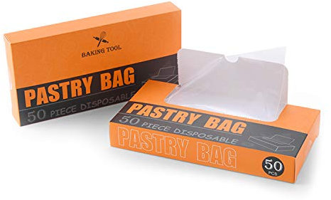VanderHOME Manga pastelera Desechable en Caja 100 Pcs Bolsas de Pastelería Engrosado para Decoración de Pasteles y Galletas
