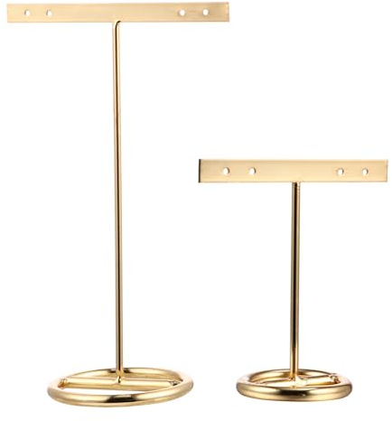 Cabilock Schmuckständer 2 Stück T-Bar Ohrringhalter Metall Display Ständer Für Ohrentropfen Präsentation Und Aufbewahrung Kompakte Größe 6.10X3.94X2.36In Ideal Für Zuhause Und Einzelhandel