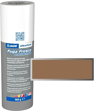 Mapei Ultracare Escape Fresca 152 LIQUIRIZIA Pintura polimérica para renovar el color de las juntas de cemento. Botella de 160 g.