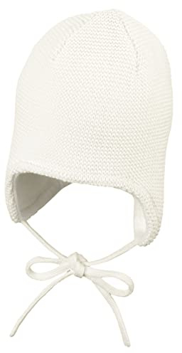 Sterntaler Unisex barn stickad mössa baby stickad mössa med fleecefoder, Beige, 33