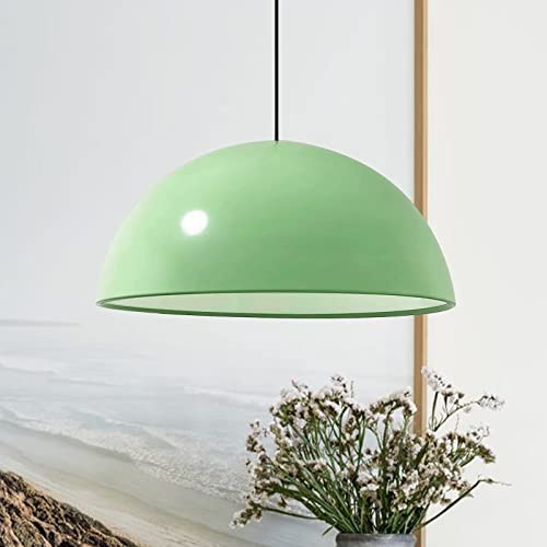 bamyum Lipeo Metall Pendelleuchte, Hängelampe Minzgrün Küche 40 cm, Hängeleuchten & Pendelleuchten, Küchenlampe Hängend, Lampe Vintage