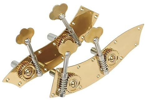 WUQIMUSC 4 Saiten aufrecht Kontrabass Pegs Header Conjoined Peg Messing Größe für 4/4 3/4