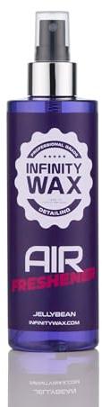 Infinity Wax Jellybean Spray Air Freshener 250ml Intense Strength Liquid Car Fragrance with Fixatives Long-Lasting Sweet Candy Scent, Alcohol-Free, 367 Sprays, Safe on All Surfaces