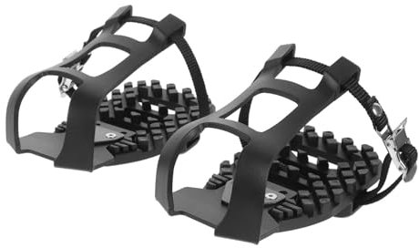 Supvox Fahrrad 1 Paar Fahrradpedal Übungszehenkäfige Pedalkonverter Fahrradschuhkäfig Zehenkäfig-Adapter Fahrrad-zehenclips-käfig Zehenkäfig Trainieren Fitness Nylon Kompatibel Zubehör