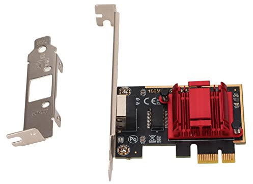 Beufee Tarjeta De Red, Tarjetas De Red Internas para Computadora Tarjeta De Red De 2,5 GB Tarjeta PCIE Ethernet Tarjeta PCI Express Gigabit Ethernet