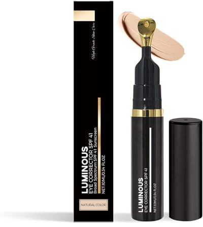 Luminous Under Eye Color Corrector, Under Eye Brightener Spf 41, Eye Color Concealers per occhiaie correttori, idratanti, occhiaie coprono la finitura naturale (colore naturale, 10 ml)