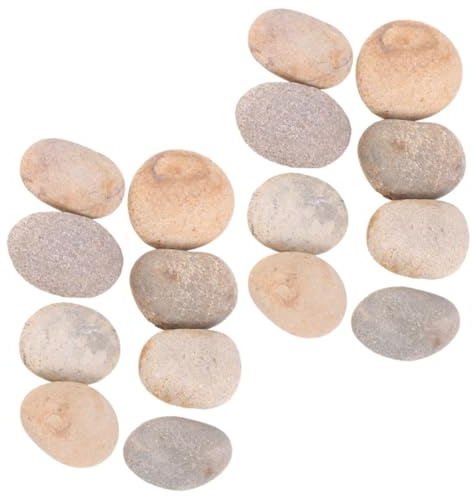 YOSADIER 20stücke Kieselsteine Zum Selbermalen Dekosteine Für Junge Mädchen DIY-Accessoires Zarte Steine Zum Bemalen Handgefertigte Andenken