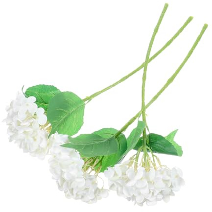 PRETYZOOM 3 Pezzi Testa Di Fiore Di Ortensia Riprodotta Fiori Artificiali Per Interni Fiori Per Tavolo Da Pranzo Da Matrimonio in Vaso Decorazione Per Feste