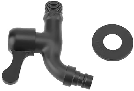 Rankomu Robinet de Jardin 1/2 avec Fixation Murale, Robinet Extérieur en Alliage de Zinc avec Cartouche Céramique, Robinet d'Arrêt pour Lave-linge, Évier, Récupérateur d'Eau, Arrosage