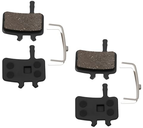 The Lord of the Tools 2 Pairs Semi-Metallic Bike Disc Brake Pads with Spring Compatible with PROMAX DC905 DC907 DC908