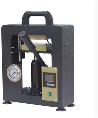 DCDCD Pressa di Calore for colofonia, pressa idraulica for Olio a Doppio Riscaldamento con martinetto Manuale CR2042-1