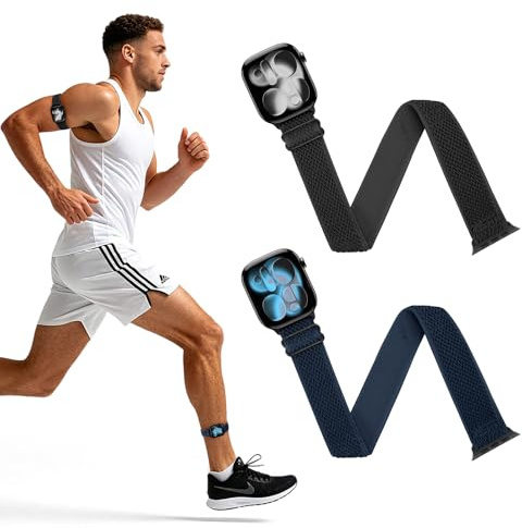 WNIPH Elastic Arm/Ankle/Bicep Straps Compatible with Apple Watch Strap 38mm 40mm 41mm 42mm (Series 11 10) for Women Men,Band Replacement Strap for iWatch Series 11 10 9 8 7 6 5 4 3 SE 3 2 1