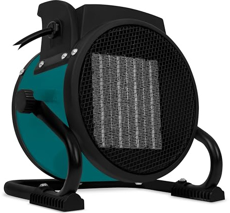 VONROC Heizlüfter energiesparend, Heizungslüfter elektrisch 2000W - Heizung Werkstatt, Hobbyraum, Camping Heizer, Zeltheizung, Heizgebläse für 20m2, 2 Heizstufen und Lüfterfunktion