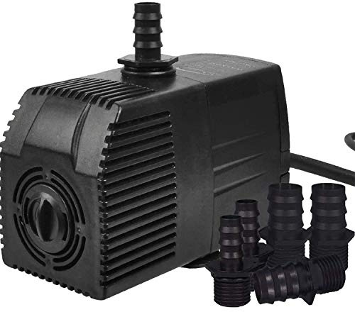 Simple Deluxe 400GPH (1800L/H,54W) UL Listed Submersible Pump, Water Pump for Fish Tank, Hydroponics, Aquaponics, Fountains, Ponds, Statuary, Aquariums & More