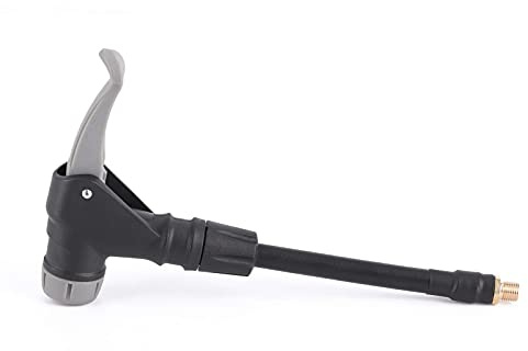 Inflator Hose Adapter, 2‑In‑1 Tire Inflator Hose Adapter Air Chuck Rubber Extension Tube Inflator Hose Adapter Quick Connect for French Tire Valve