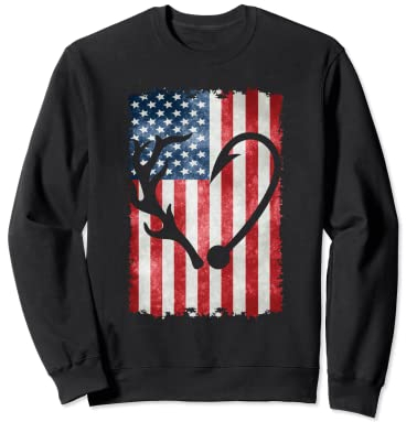 Best Fishing & Shed Hunter Antler Elch, Hirsch Jagdbekleidung Sweatshirt