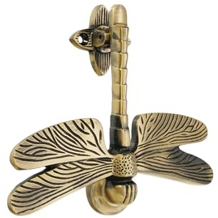 Türklopfer, Libelle, massives Messing, verschiedene Ausführungen (Antik)