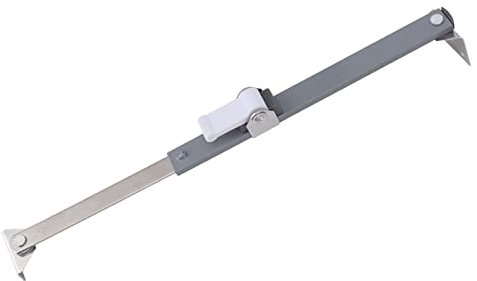 Fensterfeststeller, Ausziehbarer Flügelfensterstopper aus Edelstahl und Aluminiumlegierung für Bücherregal (01)