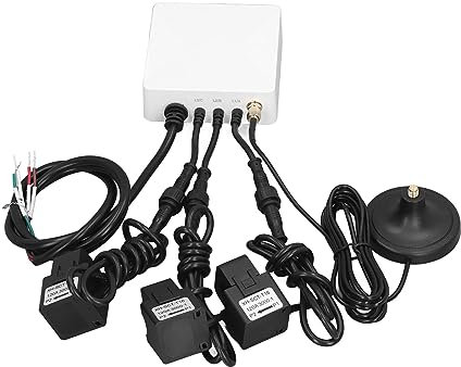 3 Phase Power Monitor, High Accuracy Home Electricity Clamp Meter Sensitive 4 Wire 100‑240V WiFi for Office