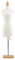 Milageto Schneiderpuppe Weiblich Deko, Schaufensterpuppe Damenbüste, Puppenkleid Displayhalter Mannequin Modell Puppenständer für DIY Puppenhaus Deko, 33 cm quadratische Basis