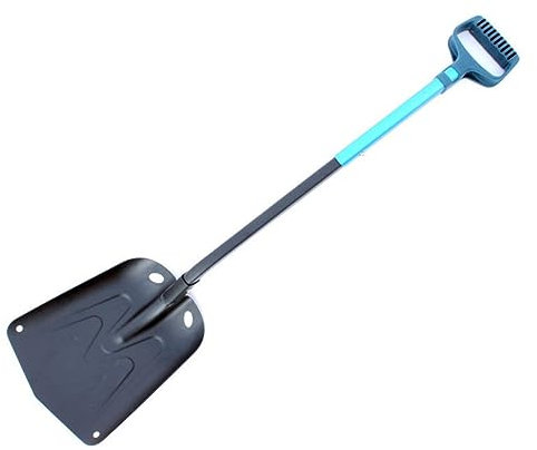 BESPORTBLE ergonomische Facilitation Auto-Eiskratzer Weiße Glaskürbisse aus Keramik Eiskratzer für Outdoor-Autos Aluminium-Langschaber Wagen Schneeschaufel Outdoor-Schaufel kleine Schaufel