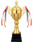 Raucilpy Pokal in Gold, 11 Fußball Trophäenpokal Trophy, Gastgeberpokal Meisterschale, Trophy, Pokal Metall, Goldene Trophäe für Sportveranstaltungen 29cm